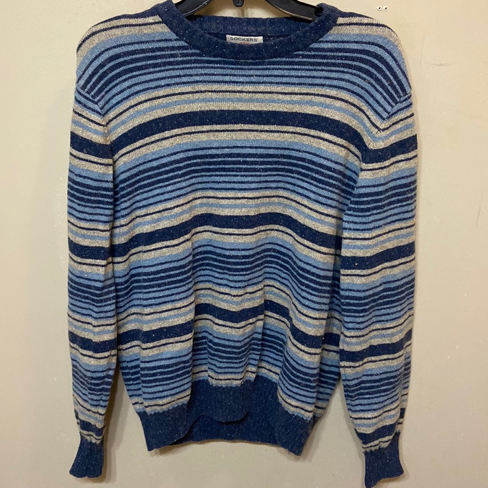 Blue striped sweater